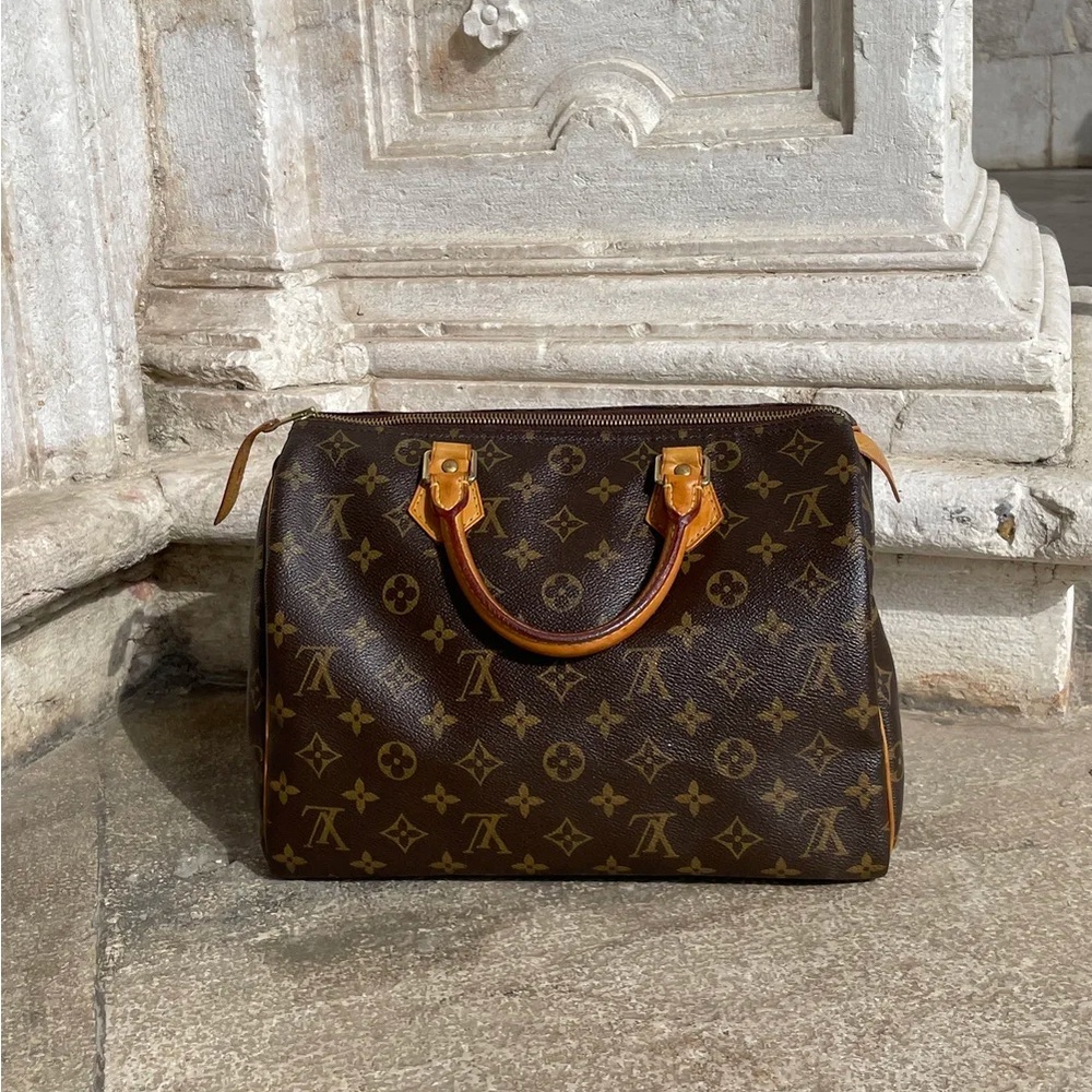 VINTAGE authentic Louis Vuitton Brown Monogram Handbag